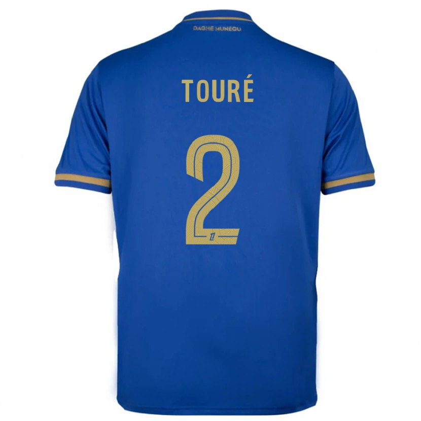 Danxen Kvinder Ilane Touré #2 Blå Guld Udebane Spillertrøjer 2025/26 Trøje T-Shirt