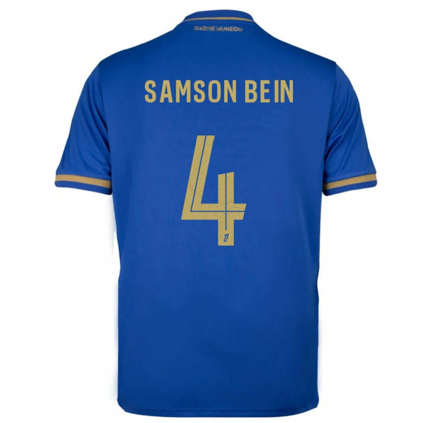 Danxen Kvinder Sirak Bein #4 Blå Guld Udebane Spillertrøjer 2025/26 Trøje T-Shirt