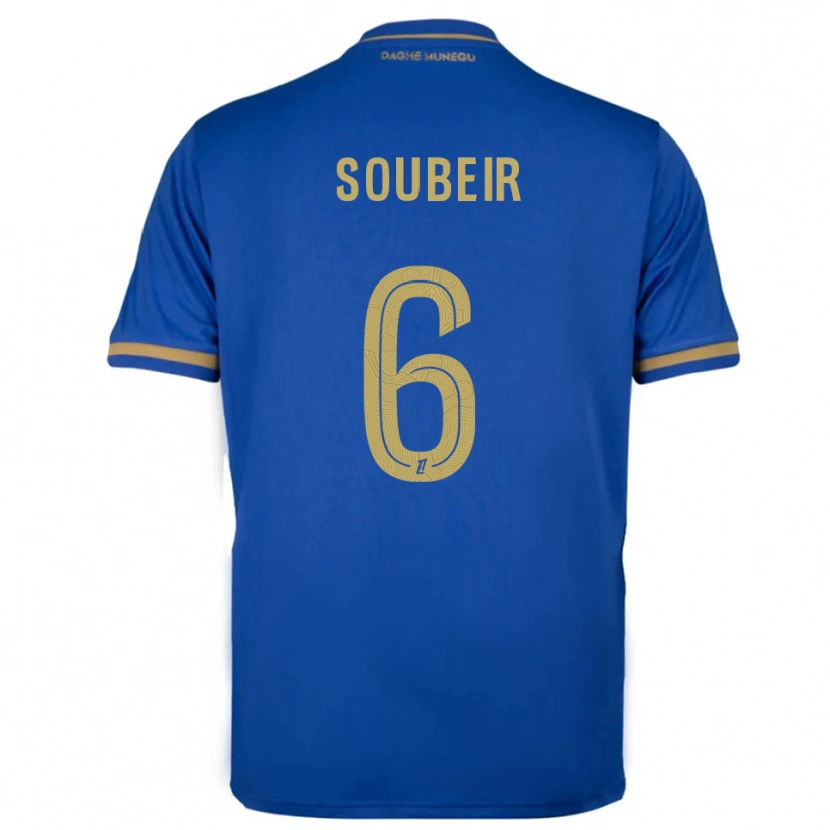 Danxen Kvinder Anis Soubeir #6 Blå Guld Udebane Spillertrøjer 2025/26 Trøje T-Shirt