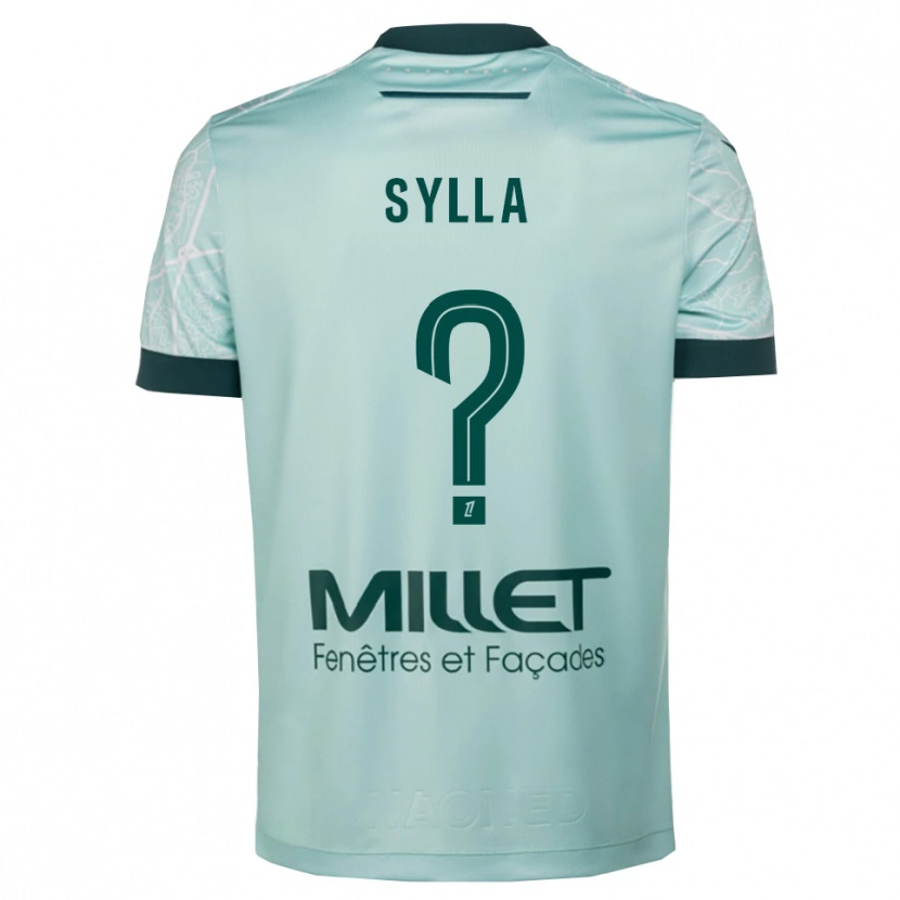Danxen Kvinder Sekou Sylla #0 Grøn Hvid Udebane Spillertrøjer 2025/26 Trøje T-Shirt