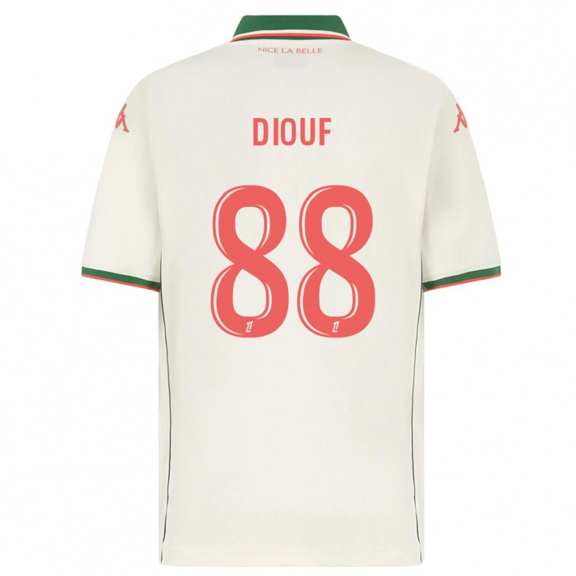 Danxen Kvinder Yehvann Diouf #88 Hvid Grøn Udebane Spillertrøjer 2025/26 Trøje T-Shirt