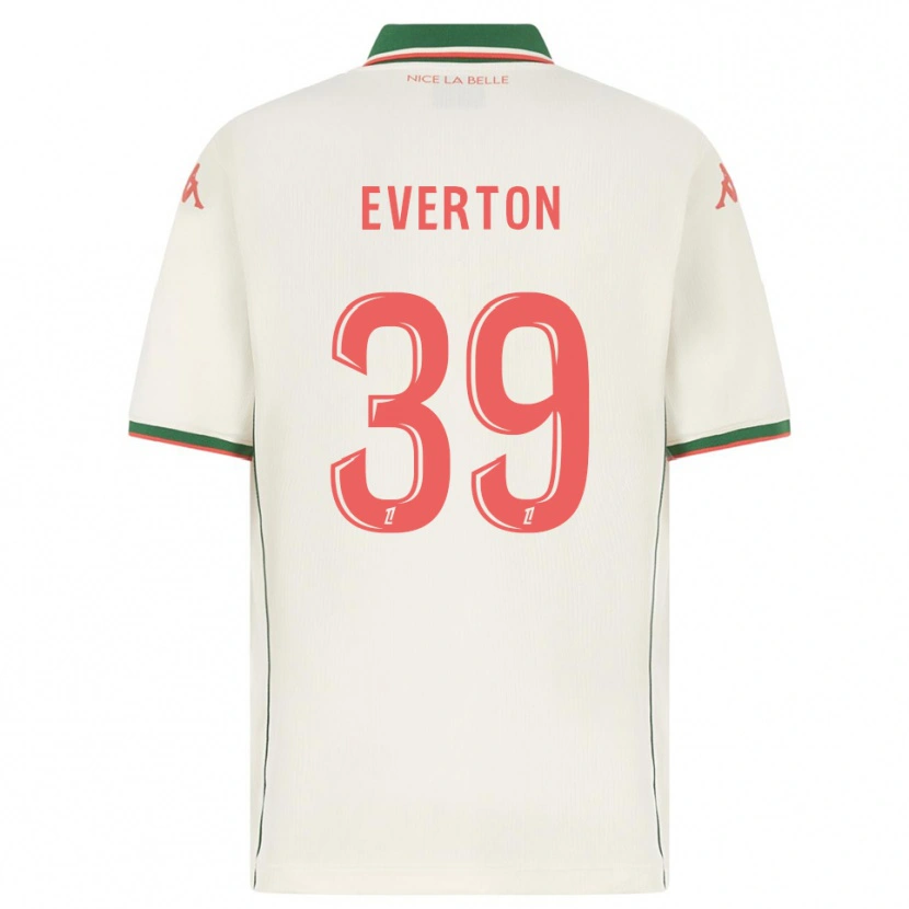 Danxen Kvinder Everton #39 Hvid Grøn Udebane Spillertrøjer 2025/26 Trøje T-Shirt