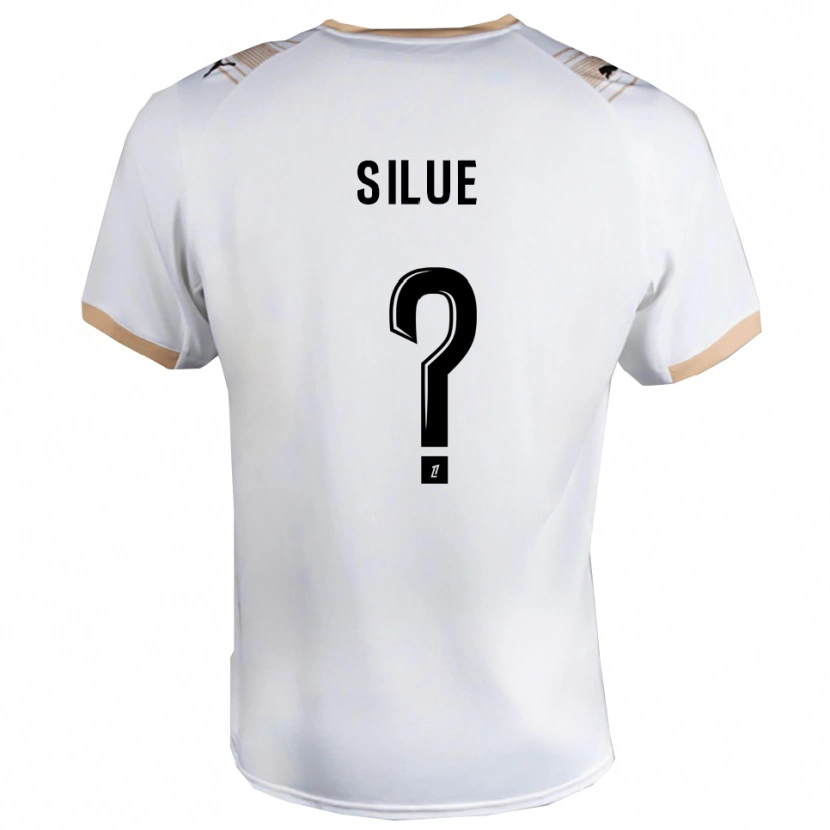 Danxen Kvinder Ange Silue #0 Hvid Sort Udebane Spillertrøjer 2025/26 Trøje T-Shirt
