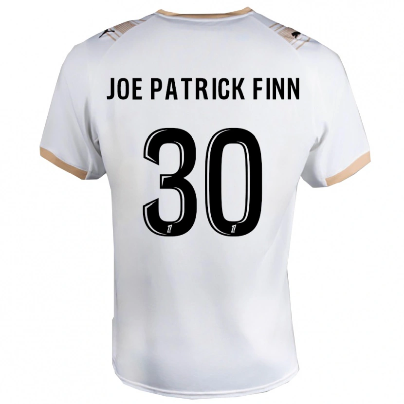 Danxen Kvinder John Patrick #30 Hvid Sort Udebane Spillertrøjer 2025/26 Trøje T-Shirt
