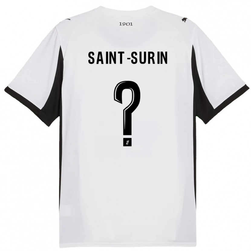 Danxen Kvinder Rio Saint-Surin #0 Hvid Sort Udebane Spillertrøjer 2025/26 Trøje T-Shirt