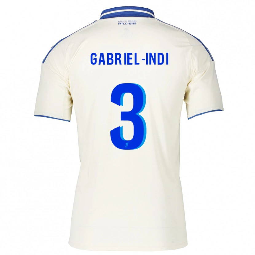 Danxen Kvinder Amizade Gabriel-Indi #3 Champagne Blå Udebane Spillertrøjer 2025/26 Trøje T-Shirt