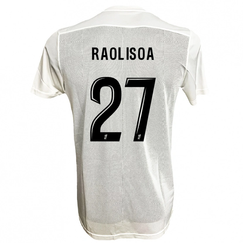 Danxen Kvinder Lilian Raolisoa #27 Sort Hvid Udebane Spillertrøjer 2025/26 Trøje T-Shirt