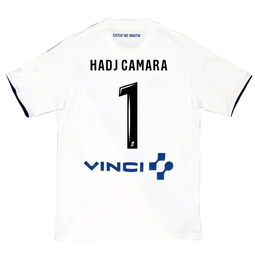 Danxen Kvinder El Hadj Camara #1 Hvid Blå Udebane Spillertrøjer 2025/26 Trøje T-Shirt