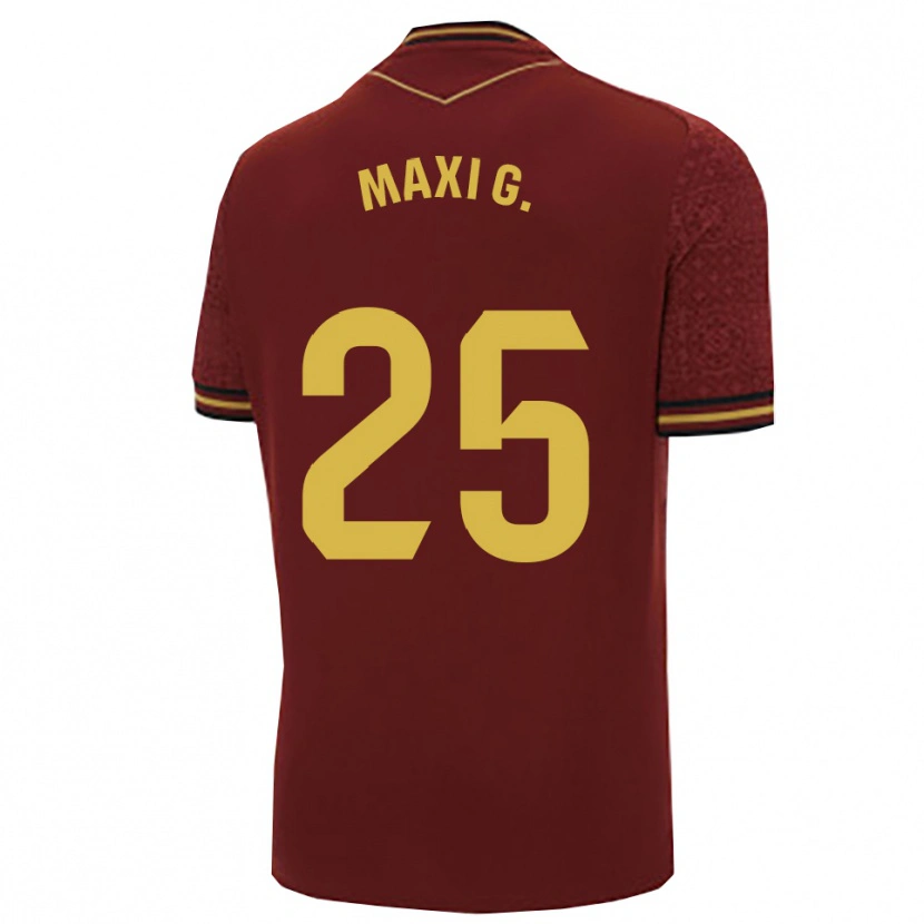 Danxen Kvinder Maxi Gomez #25 Bordeaux Guld Udebane Spillertrøjer 2025/26 Trøje T-Shirt