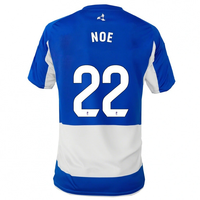 Danxen Kvinder Noe #22 Blå Hvid Udebane Spillertrøjer 2025/26 Trøje T-Shirt