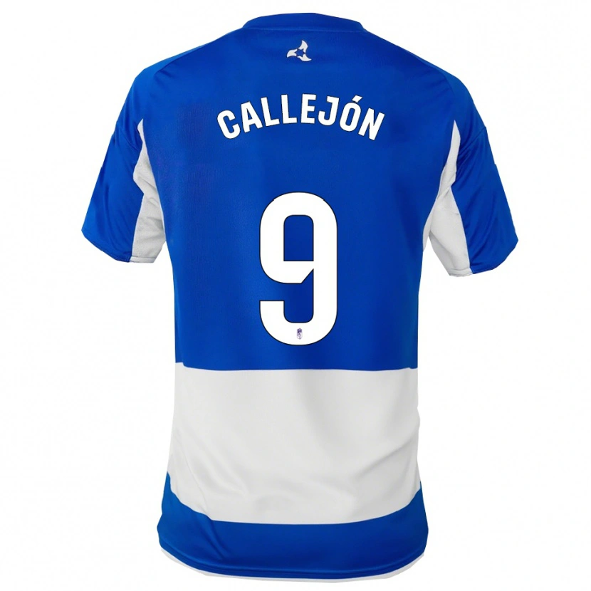 Danxen Kvinder Jose Callejon #9 Blå Hvid Udebane Spillertrøjer 2025/26 Trøje T-Shirt