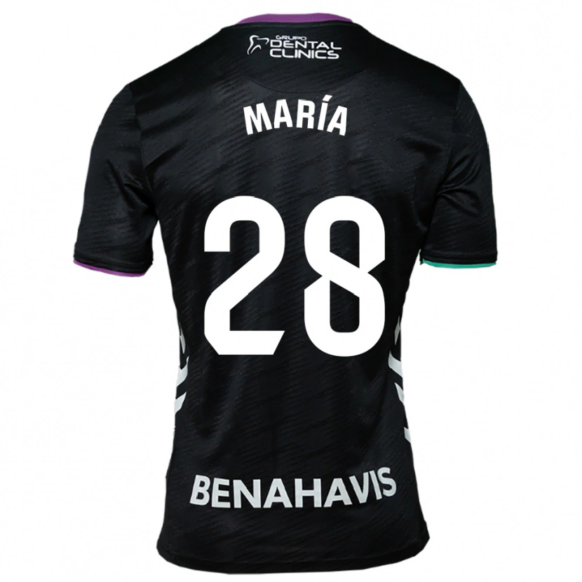 Danxen Kvinder María Albacete Pato #28 Sort Lilla Grøn Udebane Spillertrøjer 2025/26 Trøje T-Shirt