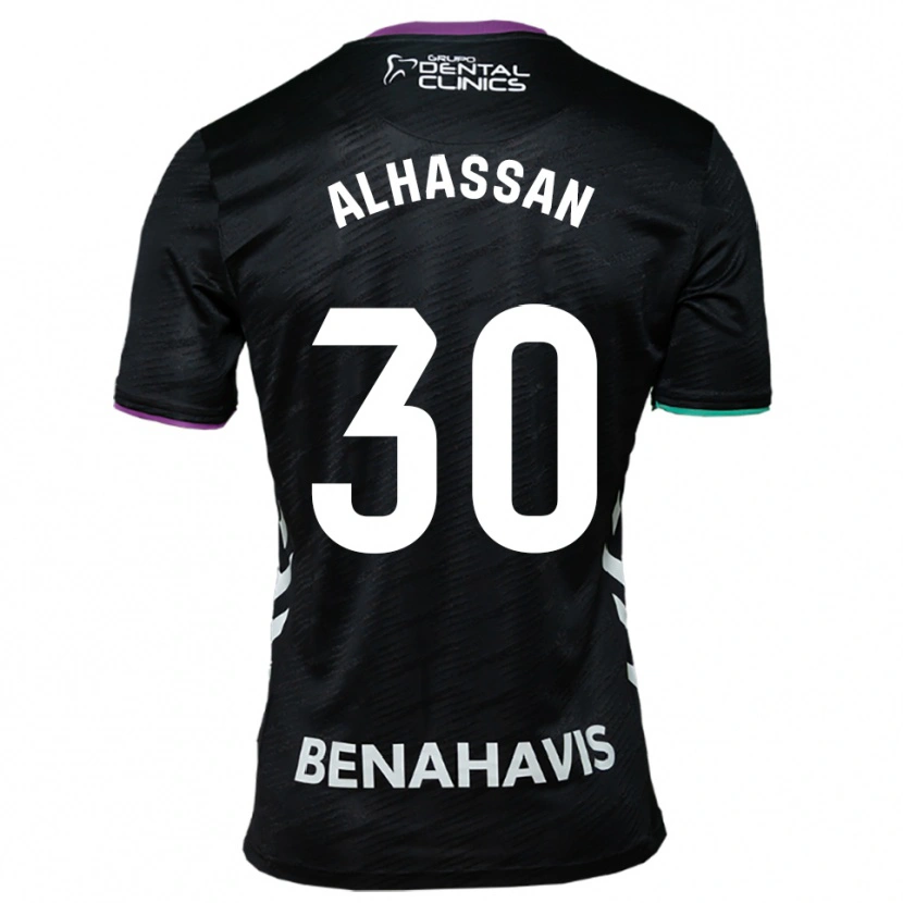 Danxen Kvinder Mubarak Alhassan #30 Sort Lilla Grøn Udebane Spillertrøjer 2025/26 Trøje T-Shirt