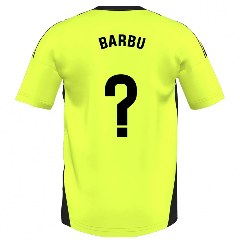 Danxen Kvinder Álex Barbu #0 Fluorescerende Gul Udebane Spillertrøjer 2025/26 Trøje T-Shirt