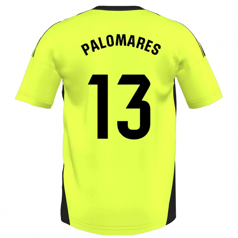 Danxen Kvinder Juanpa Palomares #13 Fluorescerende Gul Udebane Spillertrøjer 2025/26 Trøje T-Shirt