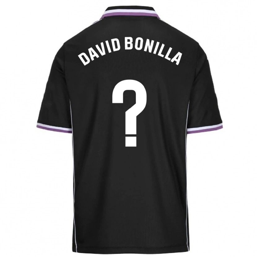 Danxen Kvinder Juan David Bonilla #0 Lilla Sort Udebane Spillertrøjer 2025/26 Trøje T-Shirt
