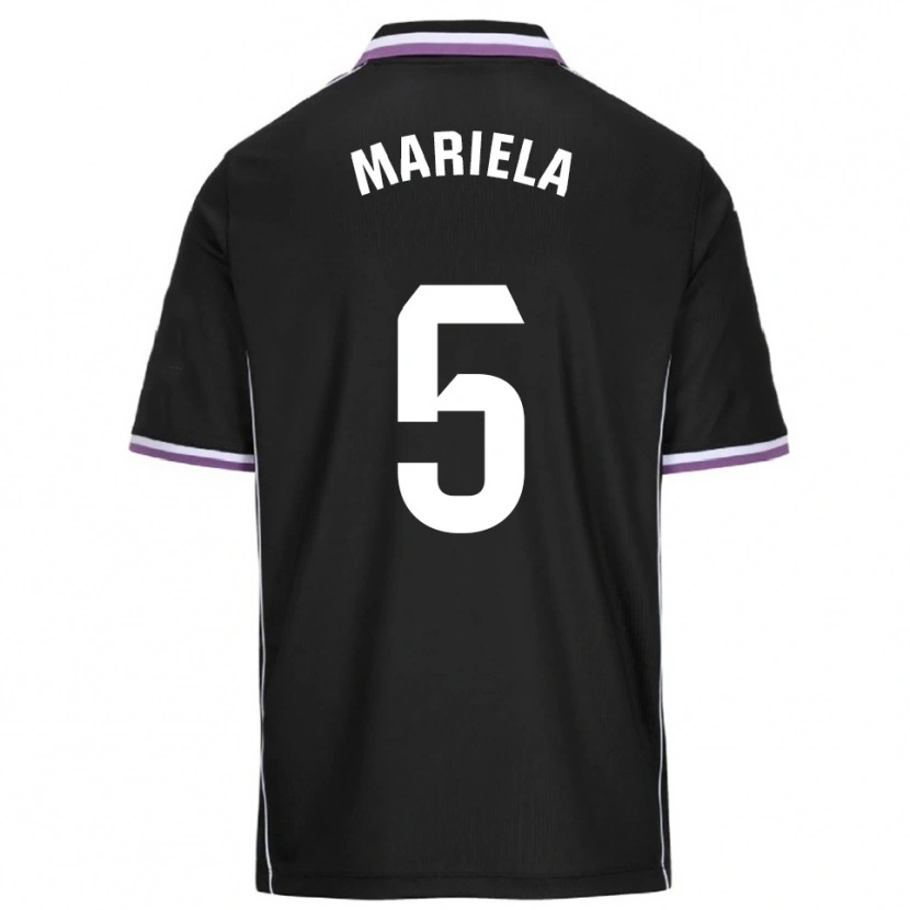 Danxen Kvinder Mariela Conde Gomez #5 Lilla Sort Udebane Spillertrøjer 2025/26 Trøje T-Shirt