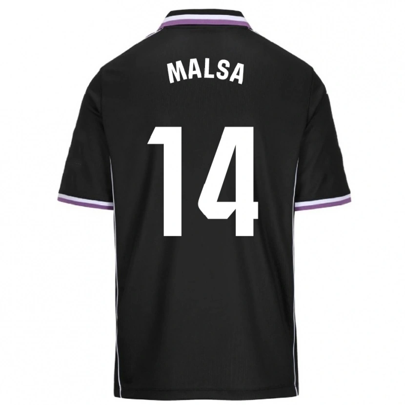 Danxen Kvinder Mickaël Malsa #14 Lilla Sort Udebane Spillertrøjer 2025/26 Trøje T-Shirt