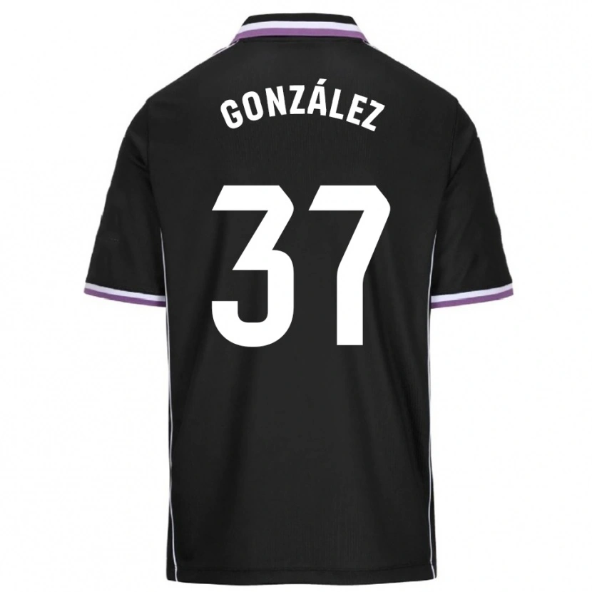 Danxen Kvinder Raúl González #37 Lilla Sort Udebane Spillertrøjer 2025/26 Trøje T-Shirt