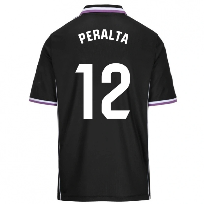 Danxen Kvinder Fernando Peralta #12 Lilla Sort Udebane Spillertrøjer 2025/26 Trøje T-Shirt