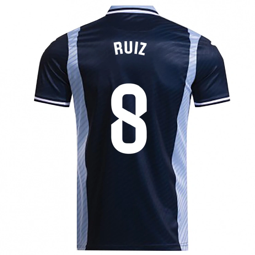 Danxen Kvinder Isma Ruiz #8 Navy Himmelblå Udebane Spillertrøjer 2025/26 Trøje T-Shirt