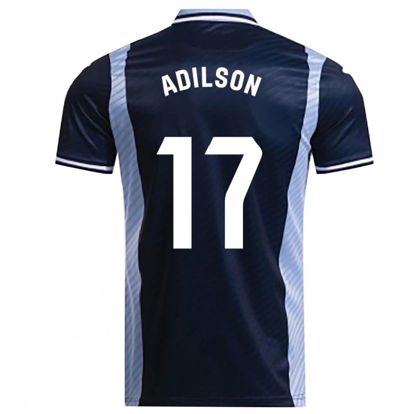 Danxen Kvinder Adilson #17 Navy Himmelblå Udebane Spillertrøjer 2025/26 Trøje T-Shirt