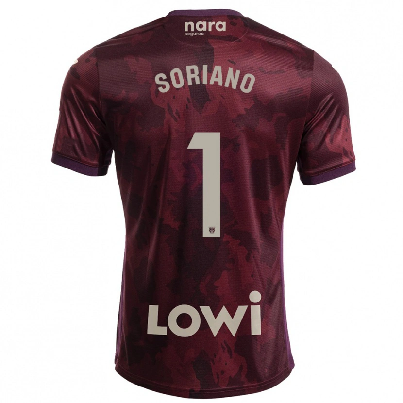 Danxen Kvinder Juan Soriano #1 Bordeaux Hvid Udebane Spillertrøjer 2025/26 Trøje T-Shirt