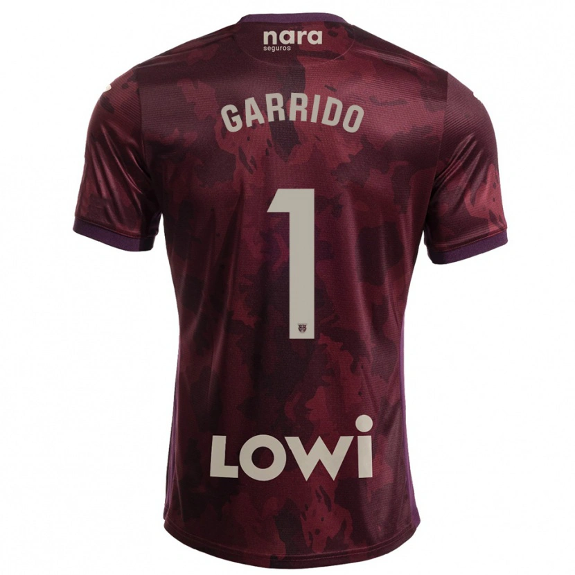 Danxen Kvinder Javi Garrido #1 Bordeaux Hvid Udebane Spillertrøjer 2025/26 Trøje T-Shirt