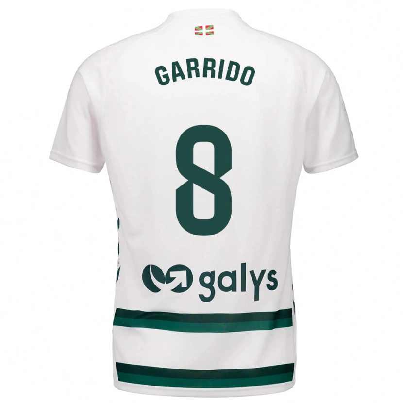 Danxen Kvinder Aleix Garrido #8 Hvid Grøn Udebane Spillertrøjer 2025/26 Trøje T-Shirt