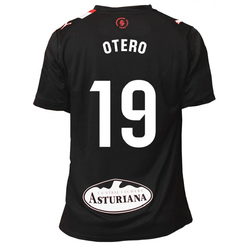 Danxen Kvinder Juan Otero #19 Sort Hvid Udebane Spillertrøjer 2025/26 Trøje T-Shirt