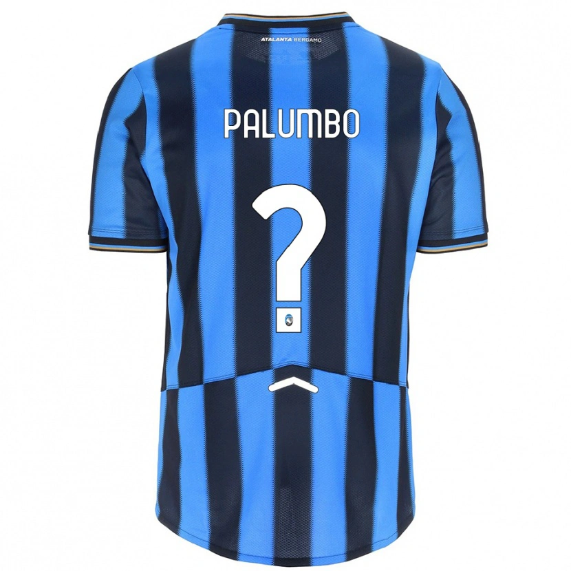Danxen Børn Stefano Palumbo #0 Lyseblå Sort Hjemmebane Spillertrøjer 2025/26 Trøje T-Shirt