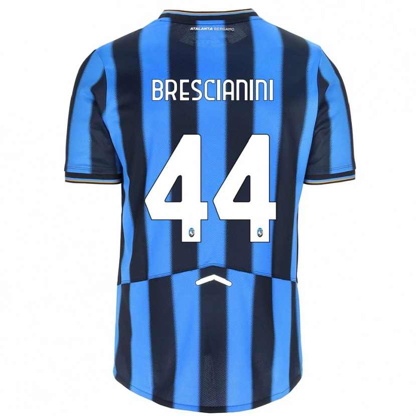 Danxen Børn Marco Brescianini #44 Lyseblå Sort Hjemmebane Spillertrøjer 2025/26 Trøje T-Shirt
