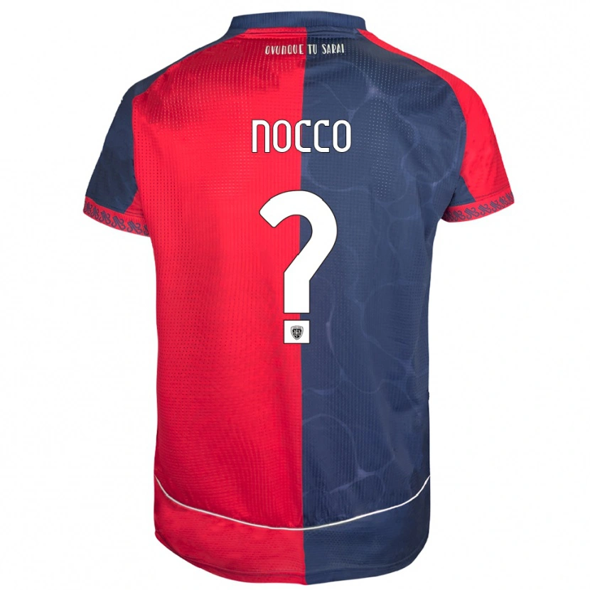 Danxen Børn Daniele Nocco #0 Rød Navy Hjemmebane Spillertrøjer 2025/26 Trøje T-Shirt