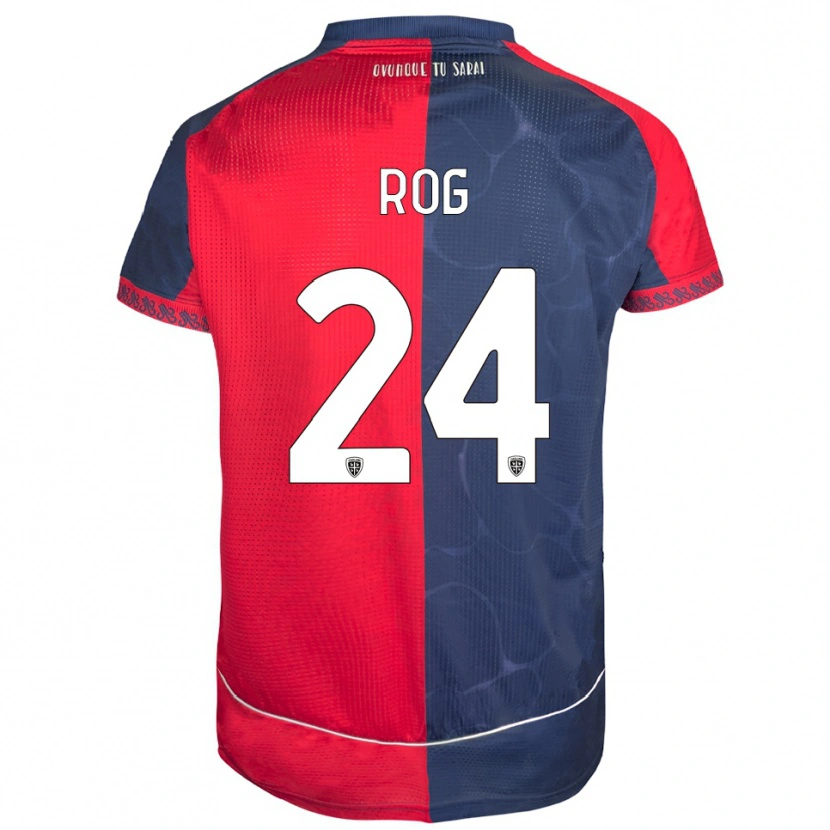 Danxen Børn Marko Rog #24 Rød Navy Hjemmebane Spillertrøjer 2025/26 Trøje T-Shirt