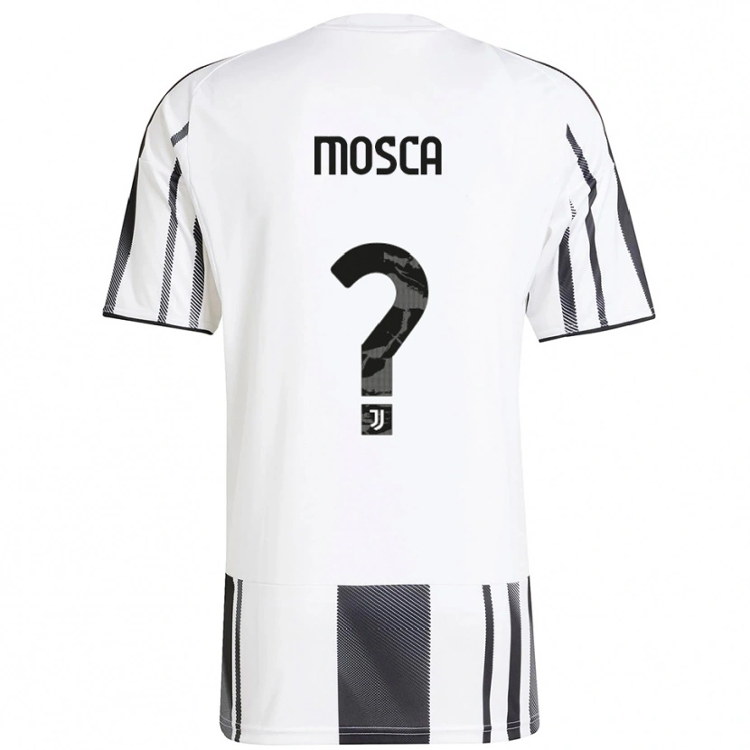 Danxen Børn Guglielmo Mosca #0 Hvid Sort Hjemmebane Spillertrøjer 2025/26 Trøje T-Shirt