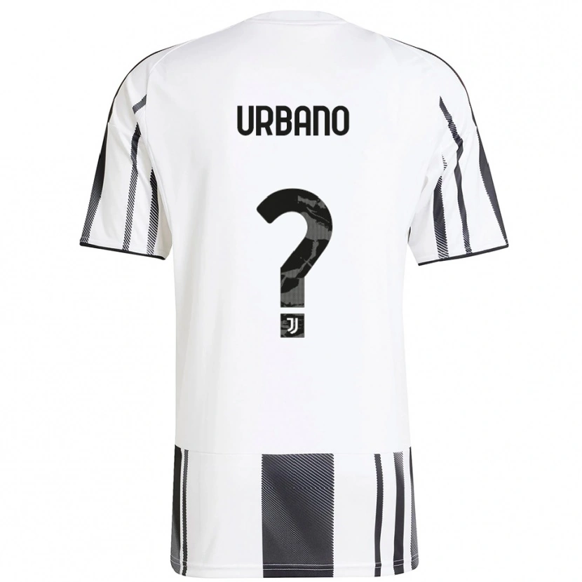 Danxen Børn Giacomo Urbano #0 Hvid Sort Hjemmebane Spillertrøjer 2025/26 Trøje T-Shirt