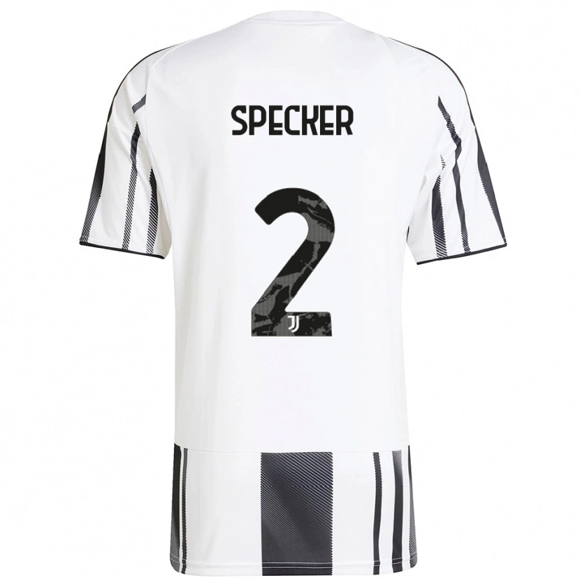 Danxen Børn Stefano Specker #2 Hvid Sort Hjemmebane Spillertrøjer 2025/26 Trøje T-Shirt