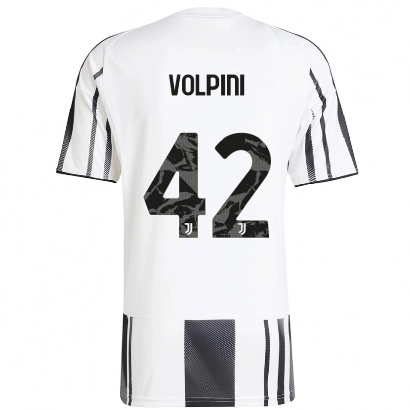 Danxen Børn Viola Volpini #42 Hvid Sort Hjemmebane Spillertrøjer 2025/26 Trøje T-Shirt
