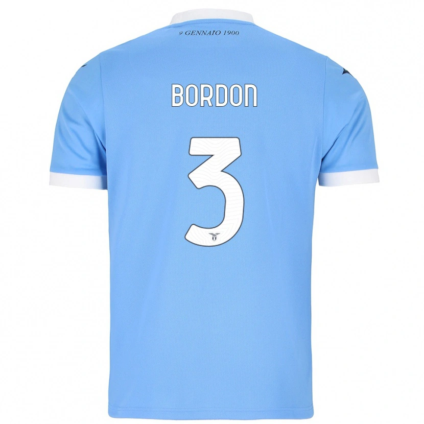 Danxen Børn Ricardo Bordon #3 Lyseblå Hvid Hjemmebane Spillertrøjer 2025/26 Trøje T-Shirt