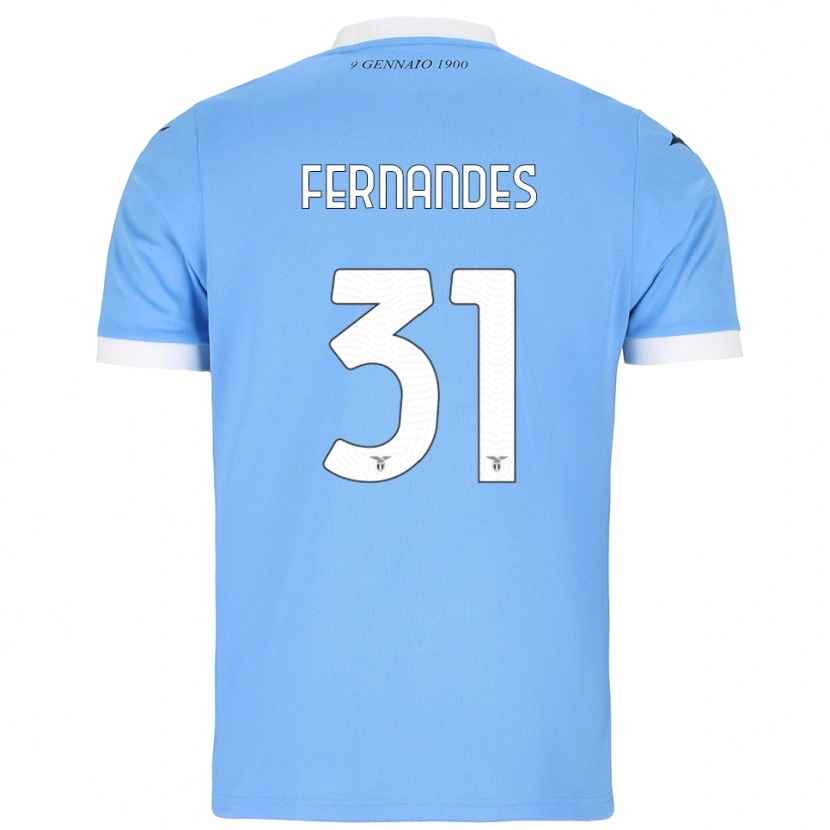 Danxen Børn Saná Fernandes #31 Lyseblå Hvid Hjemmebane Spillertrøjer 2025/26 Trøje T-Shirt