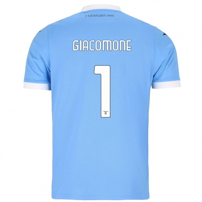 Danxen Børn Giacomo Giacomone #1 Lyseblå Hvid Hjemmebane Spillertrøjer 2025/26 Trøje T-Shirt