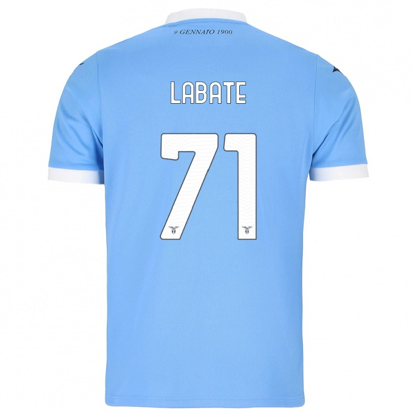Danxen Børn Camilla Labate #71 Lyseblå Hvid Hjemmebane Spillertrøjer 2025/26 Trøje T-Shirt