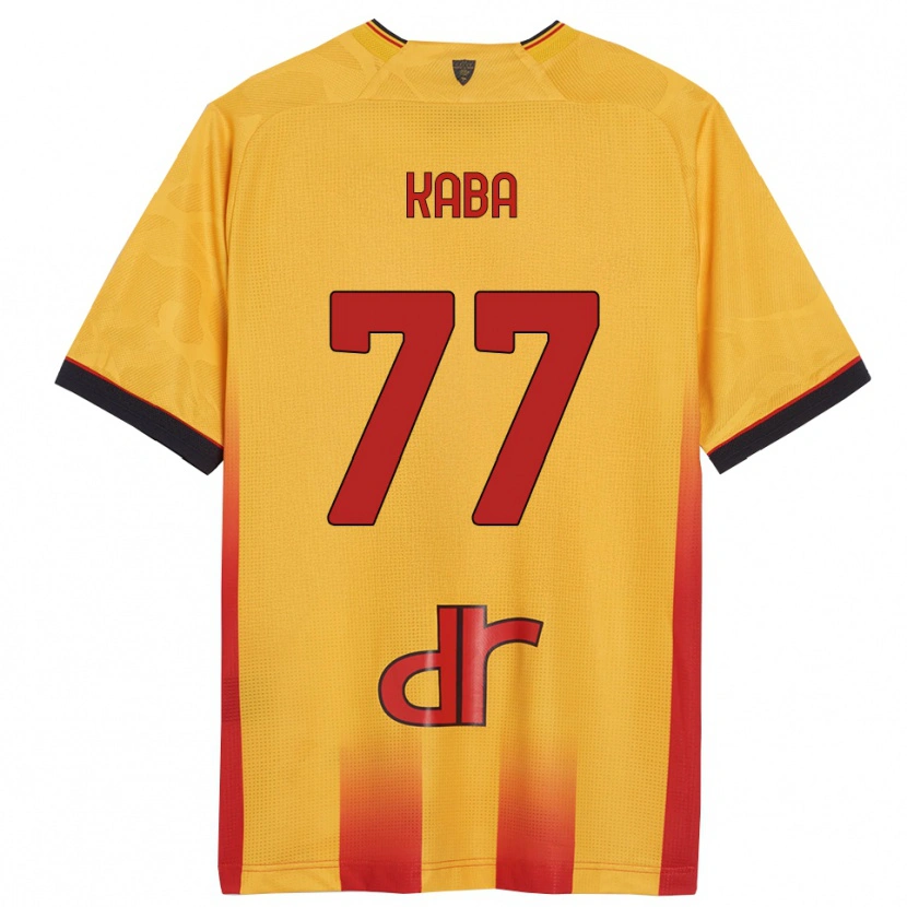 Danxen Børn Mohamed Kaba #77 Gul Orange Hjemmebane Spillertrøjer 2025/26 Trøje T-Shirt