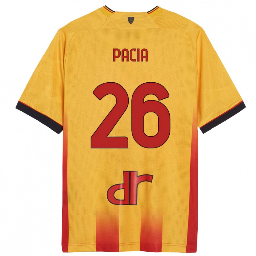 Danxen Børn Fabiano Pacia #26 Gul Orange Hjemmebane Spillertrøjer 2025/26 Trøje T-Shirt