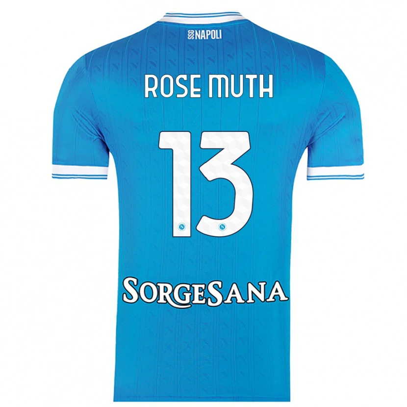 Danxen Børn Natalie Rose Muth #13 Lyseblå Hvid Hjemmebane Spillertrøjer 2025/26 Trøje T-Shirt