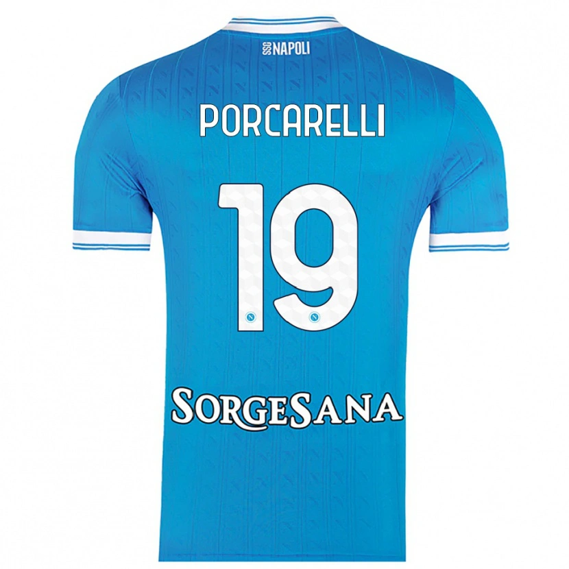 Danxen Børn Maddelena Porcarelli #19 Lyseblå Hvid Hjemmebane Spillertrøjer 2025/26 Trøje T-Shirt