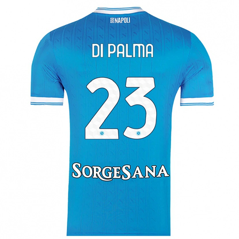 Danxen Børn Manuel Di Palma #23 Lyseblå Hvid Hjemmebane Spillertrøjer 2025/26 Trøje T-Shirt