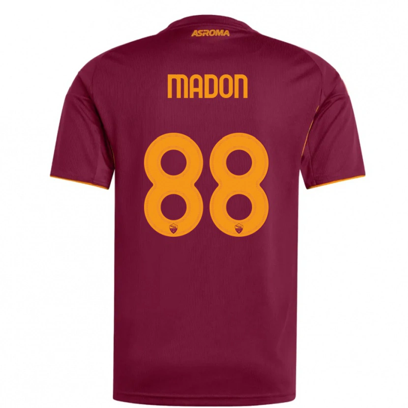 Danxen Børn Maja Madon #88 Burgunder Orange Hjemmebane Spillertrøjer 2025/26 Trøje T-Shirt