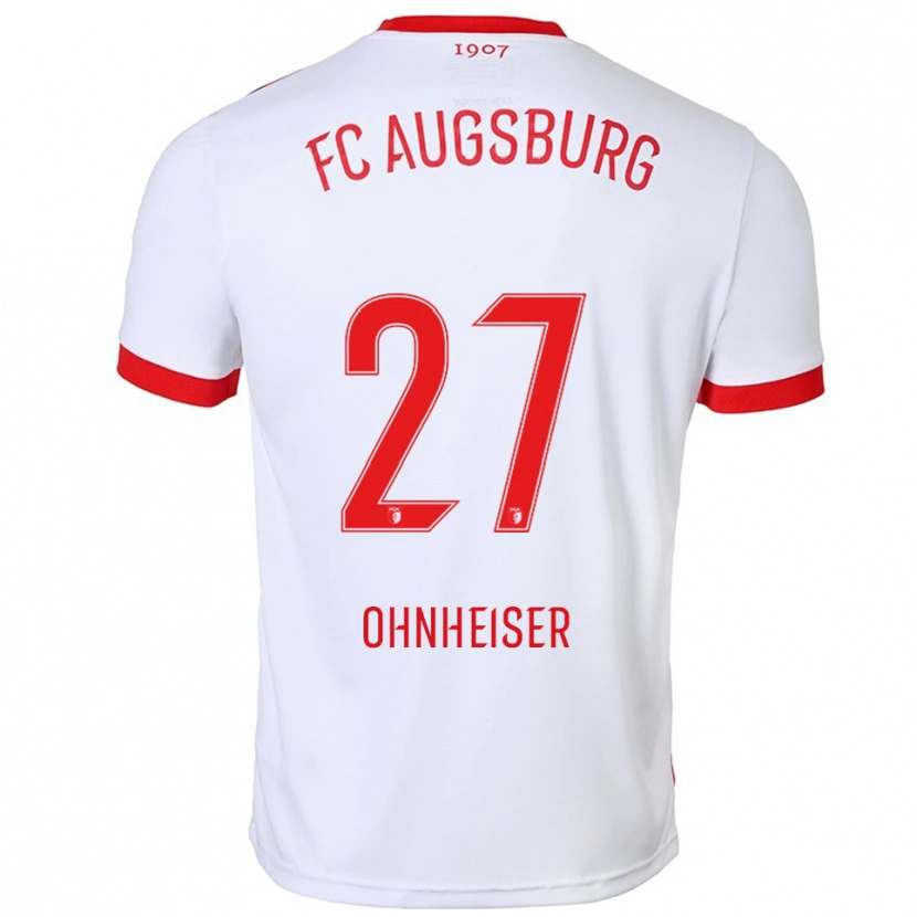 Danxen Børn Nico Ohnheiser #27 Hvid Rød Hjemmebane Spillertrøjer 2025/26 Trøje T-Shirt