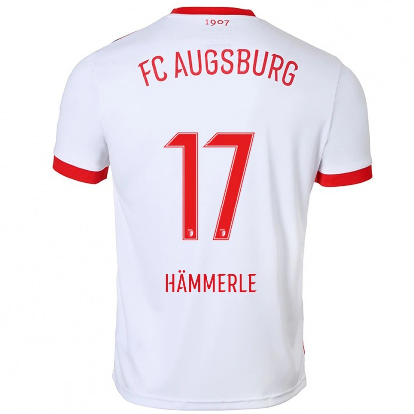 Danxen Børn Mauro Hämmerle #17 Hvid Rød Hjemmebane Spillertrøjer 2025/26 Trøje T-Shirt